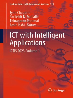 cover image of ICT with Intelligent Applications
